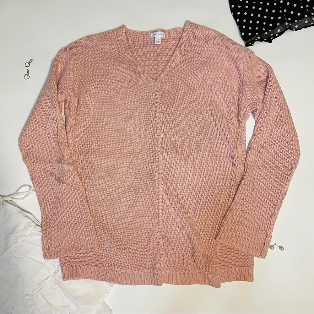 Charter Club Pink Knit Sweater